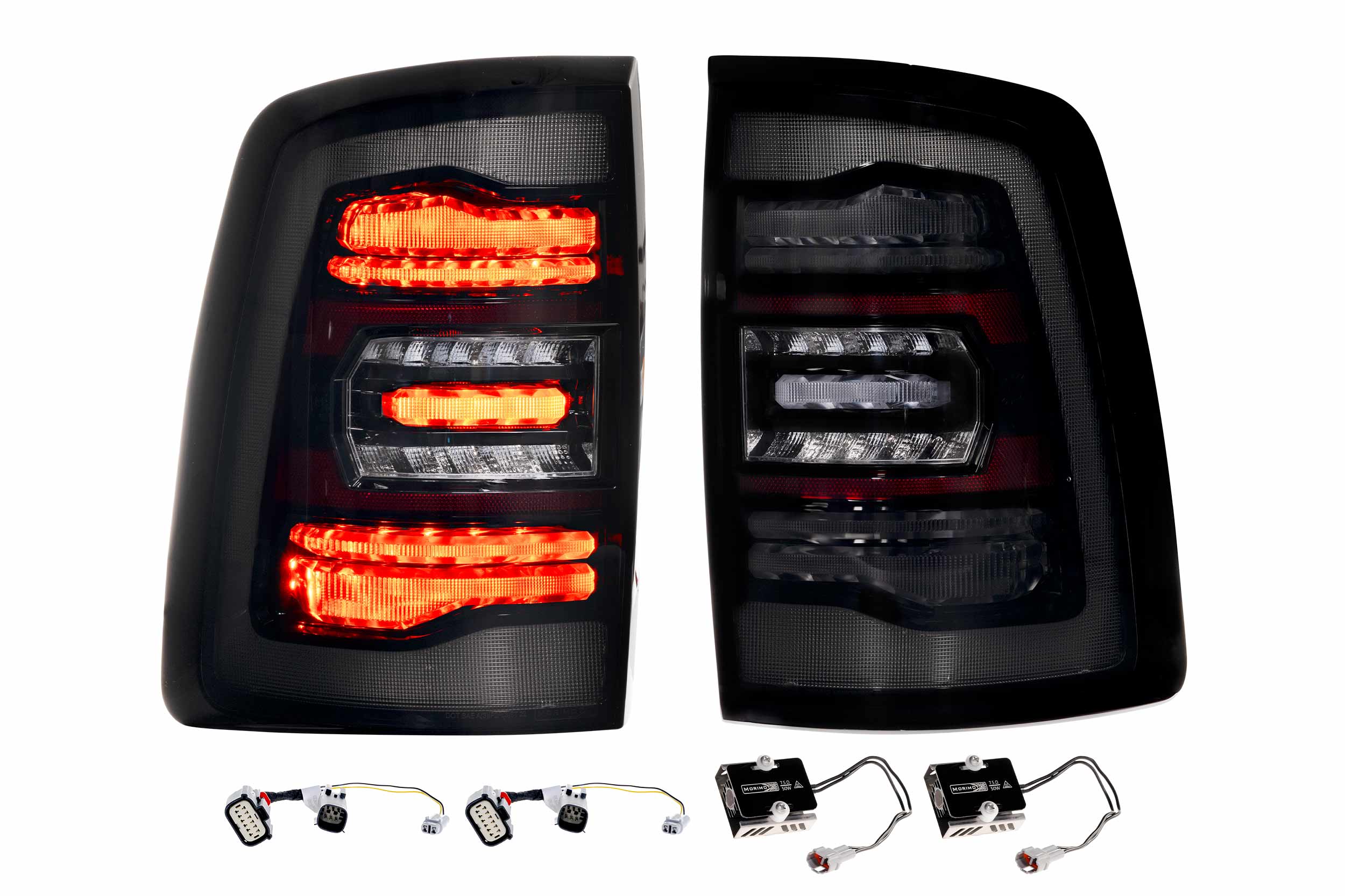 19-24 Ram HD XB LED Tail Lights (Smoked)